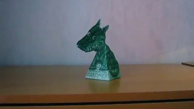 Как сделать бумажного дракона. Оптическа иллюзия