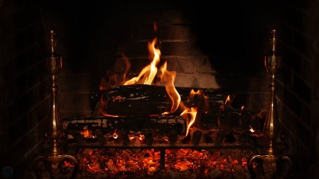 Mellow Smooth Jazz Christmas Music Fireplace - Instrumental Christmas Jazz - 4K Ambience.mp4