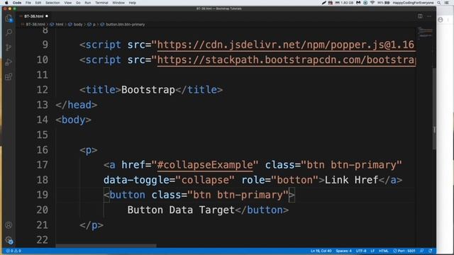 Bootstrap Tutorial 48 - Collapse - Bootstrap tutorial for beginners смотреть онлайн