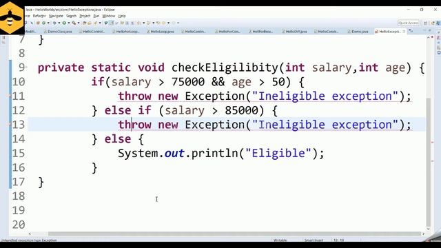 What is the use of THROWS in java ? Java exception handling | Java tutorial for beginners ! смотреть онлайн