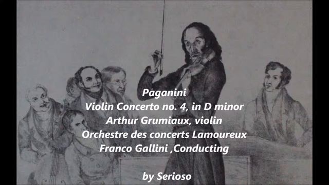 Paganini,violin Concert No 4, Grumaux