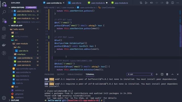 NestJS Request Validation Using DTOs #05 смотреть онлайн