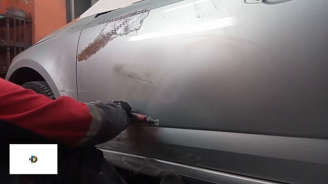 Skoda Octavia рихтовка двери и порога смотреть онлайн