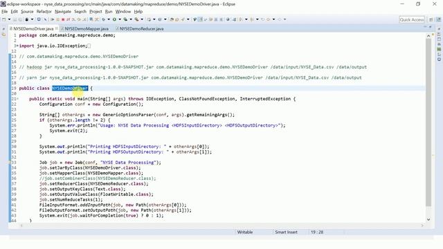 MapReduce Job to process NY Stock Exchange Data using Java in English|Hadoop|Part 18.1|DM|DataMakin смотреть онлайн