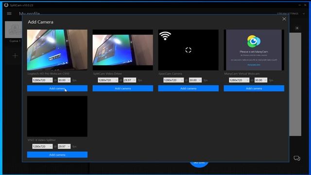 SplitCam 10 - инструкция по добавлению вебкамеры смотреть онлайн