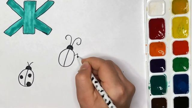КАК НАРИСОВАТЬ ЖУКОВ | СТИШОК В ОПИСАНИИ ? смотреть онлайн