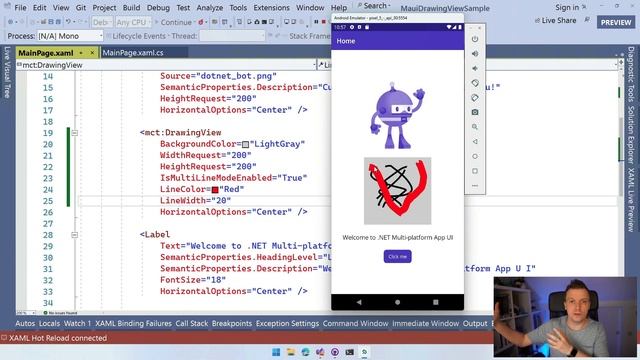 Using .NET MAUI Community Toolkit DrawingView смотреть онлайн