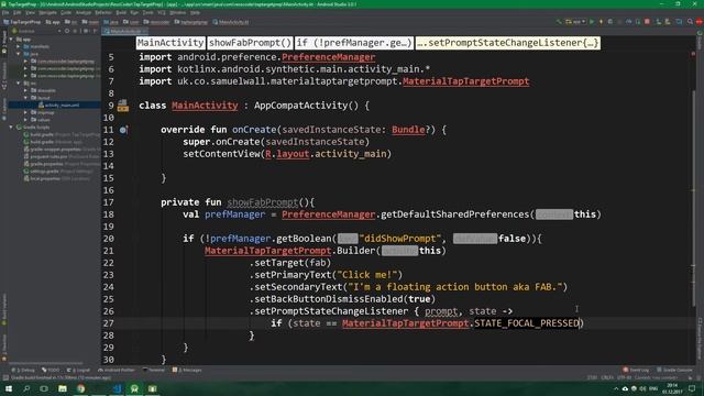 Tap Target Prompt - Android Library Overview in Kotlin смотреть онлайн