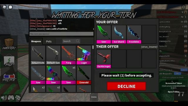 TRADING FOR DARKBRINGER! | ROBLOX Murder Mystery 2 смотреть онлайн