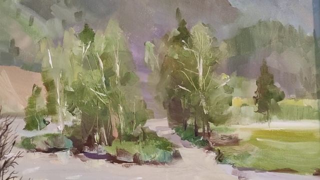 Об этом надо помнить при написании пейзажа. Рекомендации художника. Репортаж с выставки. смотреть онлайн