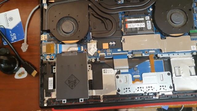 Замена термопасты на HP Omen 17-cb1053