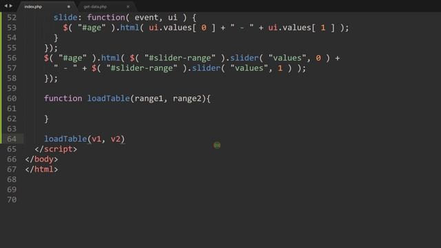 PHP Ajax - Range Slider Search Tutorial in Hindi / Urdu смотреть онлайн