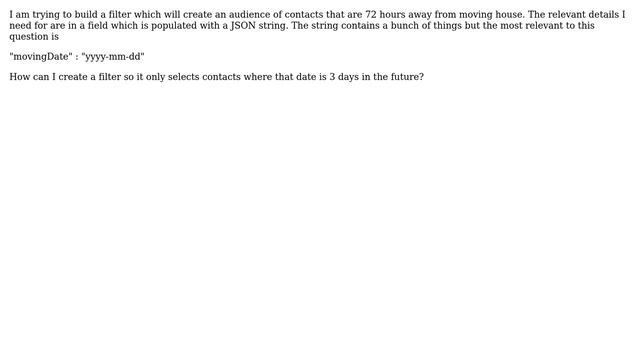 Salesforce: Filtering a date that's in a json string смотреть онлайн