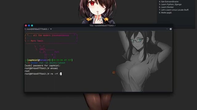 What happens when you run sudo rm -rf / command in Docker Ubuntu | rm -rf Ubuntu in Hindi смотреть онлайн