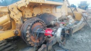 100 тонный  пресс. Такого приспособления вы еще не видели. Демонтаж ступицы shantui sd 23.