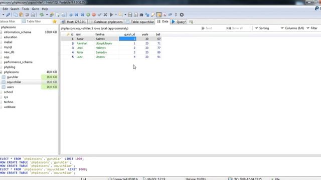 MySQL #6 – Dars. Joins - Bog'lanishlar смотреть онлайн