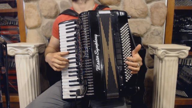 3729 - Black Master Symphony Professional Master Melody Digital Piano Accordion 41 120 $1999 смотреть онлайн