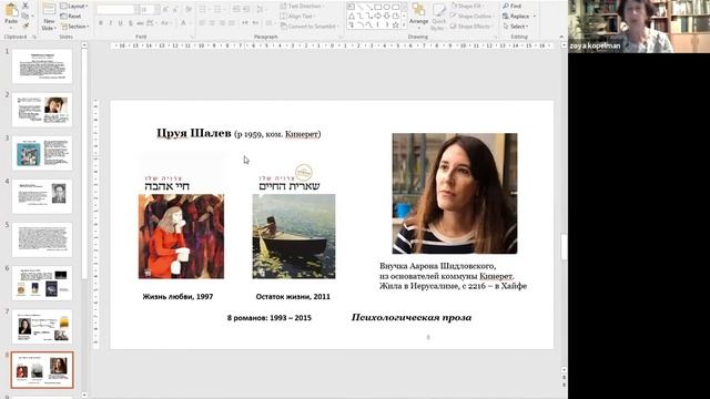 Зоя Копельман - "Женщины-писательницы: индивидуальное и общее" смотреть онлайн