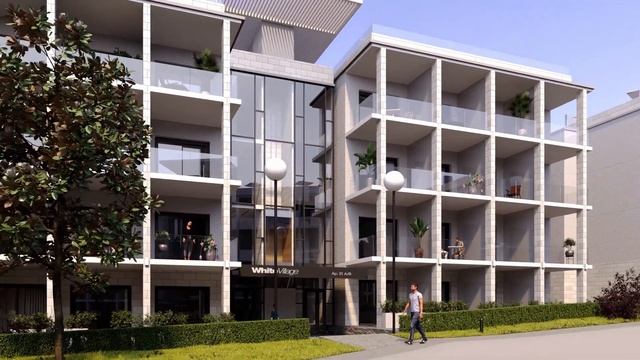 3D модель коттеджного поселка White Village в Сочи смотреть онлайн