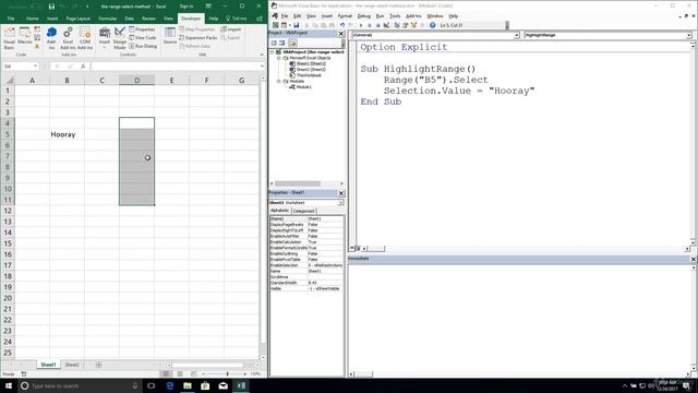 Excel VBA Programming - Range References | 1 - The Range Select Method смотреть онлайн