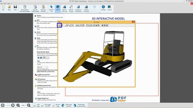 3D PDF Maker StandAlone Tutorial 2a. 3D PDF with SolidWorks Models смотреть онлайн