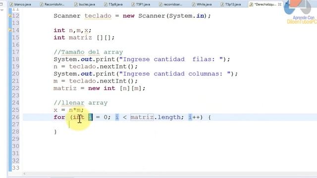 ? Recorrido Matriz Derecha a Izquierda y de Arriba Abajo - Java смотреть онлайн