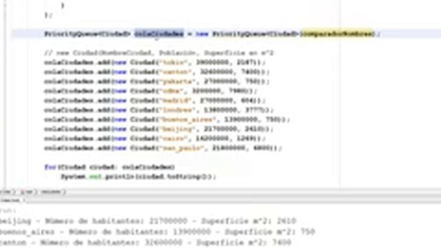 PriorityQueue en Java ejemplo 3 смотреть онлайн