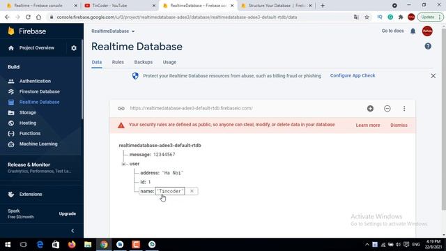 Cấu trúc JSON Tree trên Android Realtime Database - [Firebase Part 15] смотреть онлайн