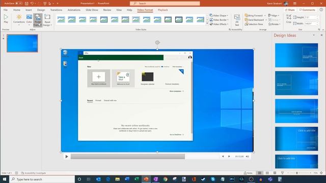 How to Record Screen using Microsoft PowerPoint смотреть онлайн