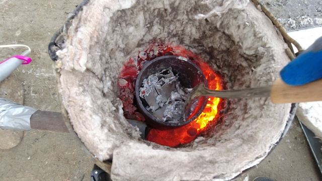 Плавка Алюминия. Литье Алюминия. Самодельная Печь. АСМР. смотреть онлайн