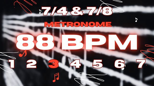 88 BPM - 7/4 & 7/8 Metronome смотреть онлайн