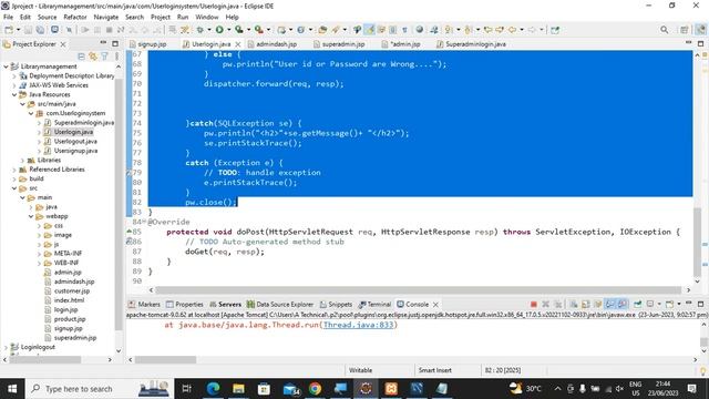 Admin Dashboard Using Java, JDBC, Servlet, Tomcat with Eclipse IDE смотреть онлайн