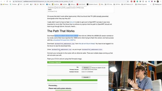 TP-Link "Error Code: 18005: Upgrade unsuccessful" [EASY FIX] || Archer C7 DD-WRT Firmware Upgrade смотреть онлайн