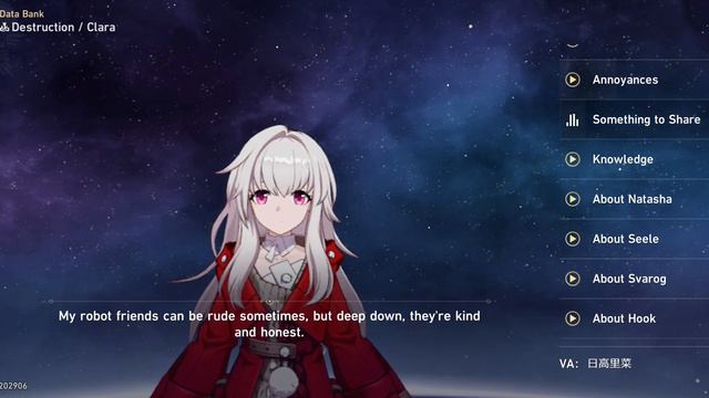 [HSR] Clara Japanese Voicelines смотреть онлайн