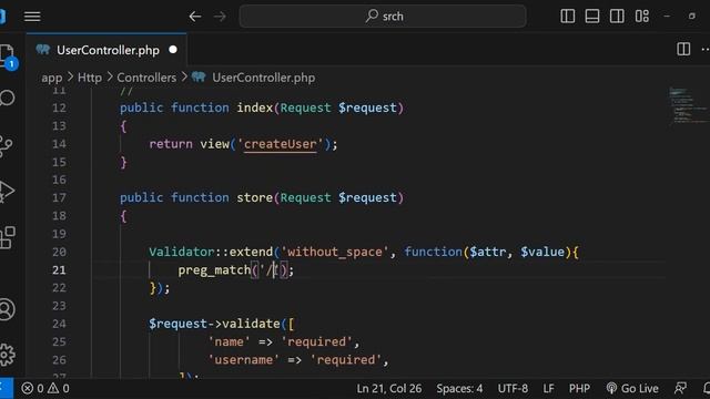 How to Add Space Not Allowed Validation in Laravel | Space Not Allowed Validation in Laravel смотреть онлайн