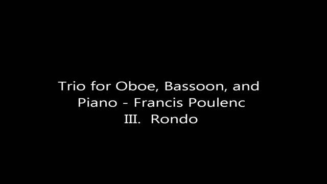 III. Rondo - Poulenc's Trio for Oboe, Bassoon, and Piano смотреть онлайн