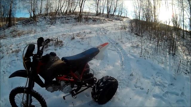 трайк из питбайка - быстро просто бюджетно и весело. смотреть онлайн