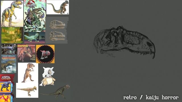 Giganotosaurus | Dinosaur Horror Hybrids and Paleoart | Procreate Speedpaints смотреть онлайн