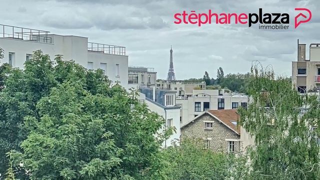 Suresnes 3 pièces 65m² - balcon - vue Tour Eiffel смотреть онлайн