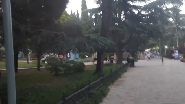 Крым. Я офигел! Райское место в Алуште! Приморский парк. смотреть онлайн