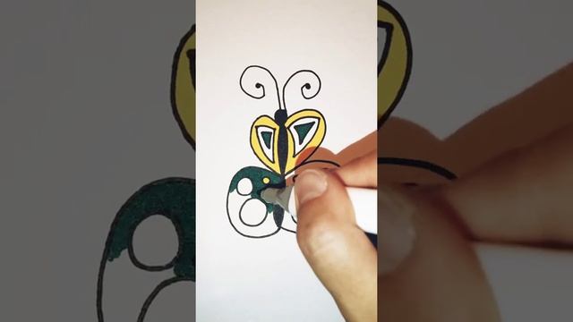 Рисуем из цифры 3! Лайфхак для рисования из цифры 3 смотреть онлайн