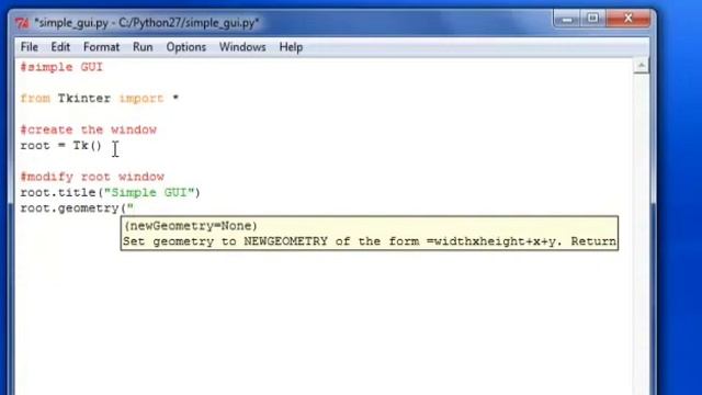 How to create a window in Python смотреть онлайн