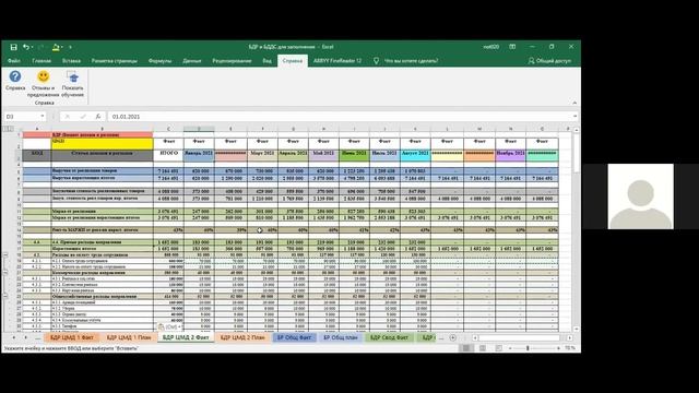 Вебинар "Как заполнить факт БДР, как заполнить факт БДДС", 09.09.21 смотреть онлайн