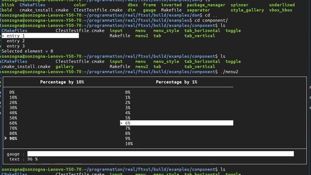 Terminal UI examples смотреть онлайн