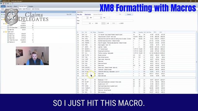 Using Macros in Xactimate for Room Templates смотреть онлайн