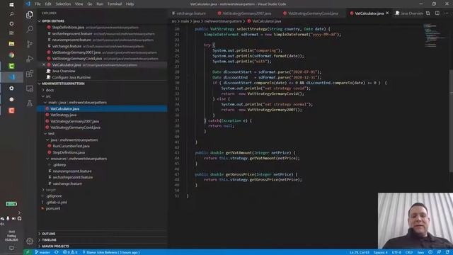 Design Patters - Strategy Pattern in Java am Beispiel Mehrwertsteuer смотреть онлайн