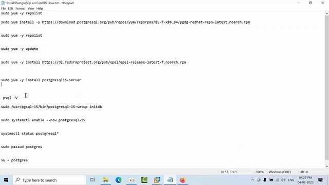 How to Install PostgreSQL 15 on Cent OS 7 From Scratch смотреть онлайн