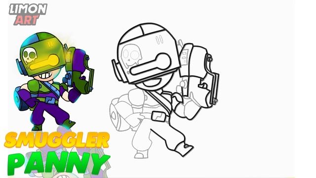 How To Draw SMUGGLER PANNY!? | Brawl Stars | Step By Step | Как нарисовать КОНТРАБАНДИСТКА ПЕННИ!? смотреть онлайн