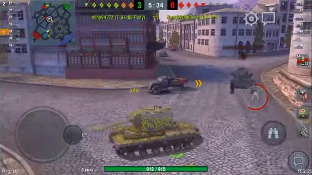 Соревнования между КВ-2 с шайтан трубой и с длиной В Wot blitz смотреть онлайн