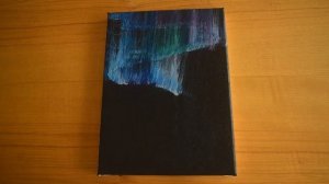 Северное Сияние рисование акрилом